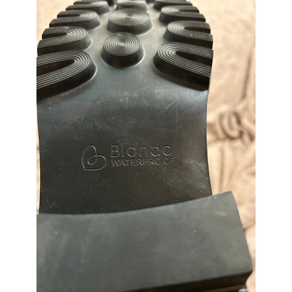 Blondi Chelsea Boot 10 Black Goth Punk Classic Waterproof - Picture 4 of 8